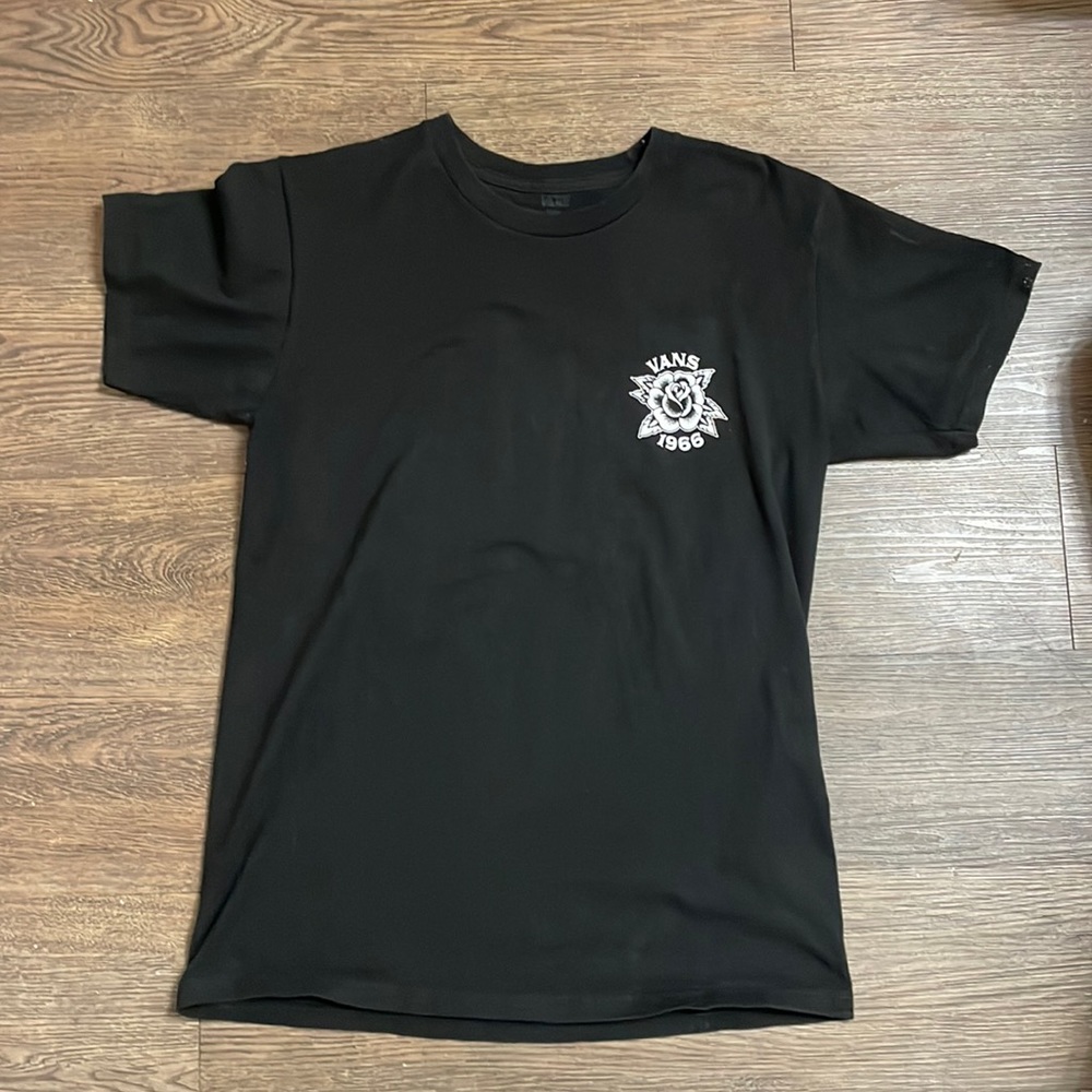 Black and white vans T-shirt size small in men